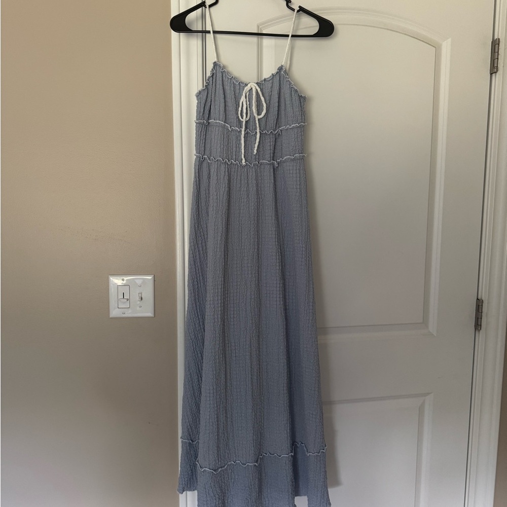 Elegant Blue Maxi Dress